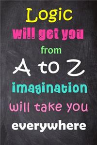 Logic Will Get You From A To Z Imagination Will Take You Everywhere