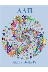 Alpha Delta Pi: Notebook - Lined Journal - Composition Book - 8.5 X 11 Paper - College Ruled - 100 Pages
