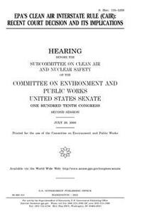 EPA's Clean Air Interstate Rule (CAIR)