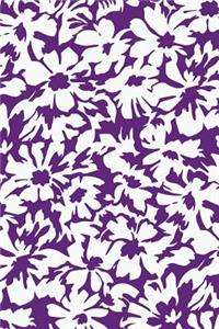 Abstract Floral Notebook: Purple: Notebook 6 X 9: Notebook 250 Pages