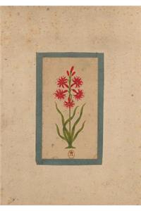 Carnet Blanc, Fleur 1, Miniature Indienne 18e Siècle