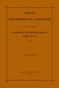 Inscriptiones Calabriae, Apuliae, Samnii, Sabinorum, Piceni Latinae