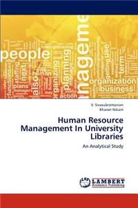 Human Resource Management in University Libraries