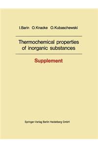 Thermochemical properties of inorganic substances