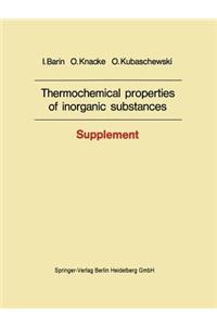 Thermochemical Properties of Inorganic Substances