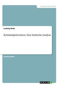 Kriminalprävention. Eine kritische Analyse