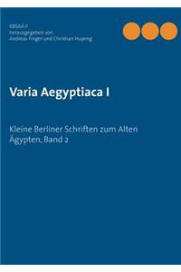 Varia Aegyptiaca I