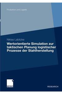 Wertorientierte Simulation Zur Taktischen Planung Logistischer Prozesse Der Stahlherstellung