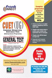 Frank Connect CUET UG General Test Book 2024 Complete Preparation Material - NTA CUET UG Entrance Exam Books 2024