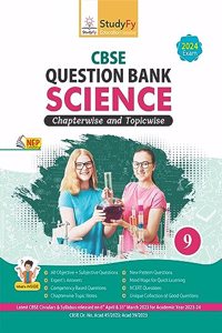 StudyFy Class 9 Science CBSE Question Bank For 2024 Exams | Chapterwise & Topicwise Notes | Previous Years Solved Questions