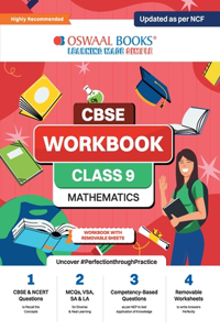 Oswaal CBSE Workbook for Class 9 Mathematics Updated as per NCF For 2024