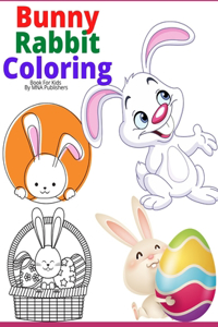 Bunny Rabbit Coloring Book For Kids - V 076