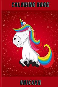 Coloring book unicorn