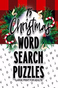 75 Christmas Word Search Puzzles Large Print for Adults