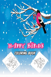 Happy Birds Coloring Book