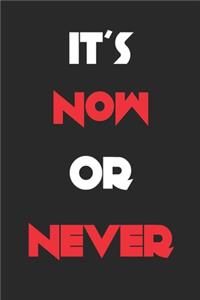 It's Now or Never Fitness Journal