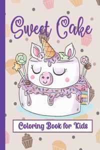 Sweet cake coloring book