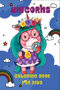 Unicorns coloring book for kids