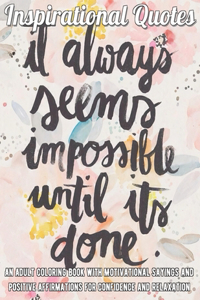 Inspirational Quotes Coloring Book