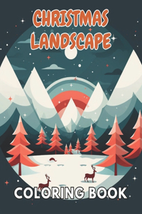 Christmas Landscape Coloring Book for Adult