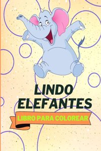 Libro Para Colorear de Lindos Elefantes