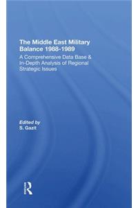 Middle East Military Balance 1988-1989