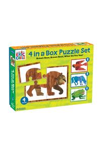 World of Eric Carle, Brown Bear 4 in a Box Puzzle Set