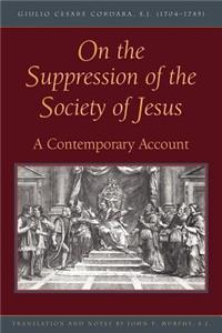 On Suppression of the Society of Jesus