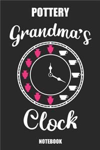 Pottery Grandma´s Clock Notebook