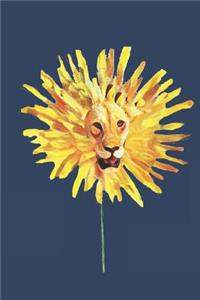 Dandelion Lion Lined Journal