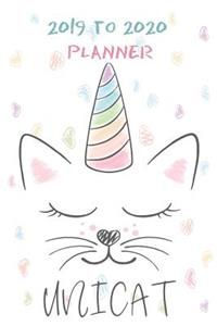 Academic Planner Cats Unicat Love Design