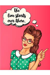 Pop Art Journal - The Line Starts Over There