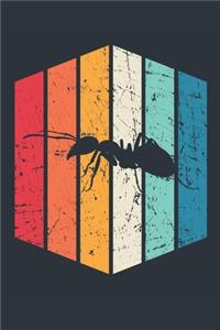 Vintage Ant Notebook - Gift for Ant Lovers - Retro Ant Journal - Ant Diary for Boys and Girls