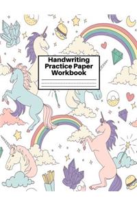 Handwriting Practice Paper Workbook