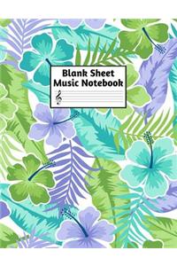 Blank Sheet Music Notebook