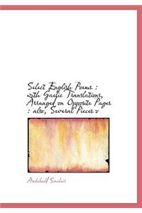 Select English Poems