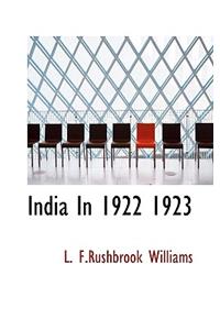 India in 1922 1923