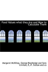 Food Values What They Are and How to Calculate Them