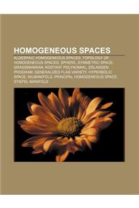 Homogeneous Spaces