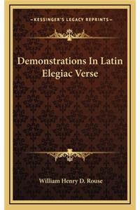 Demonstrations in Latin Elegiac Verse