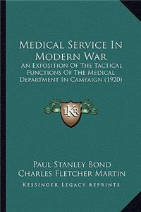 Medical Service In Modern War