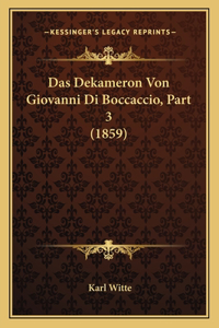 Das Dekameron Von Giovanni Di Boccaccio, Part 3 (1859)