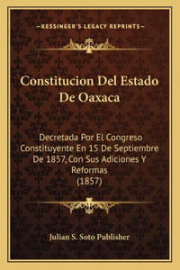 Constitucion Del Estado De Oaxaca