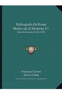 Bibliografia Di Roma Medievale E Moderna V1