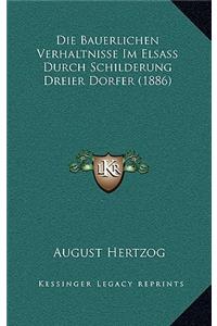 Die Bauerlichen Verhaltnisse Im Elsass Durch Schilderung Dreier Dorfer (1886)