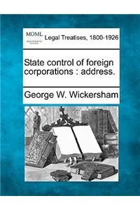 State Control of Foreign Corporations