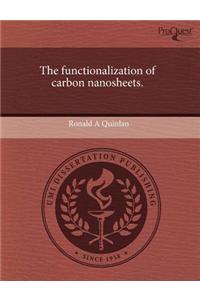 The Functionalization of Carbon Nanosheets