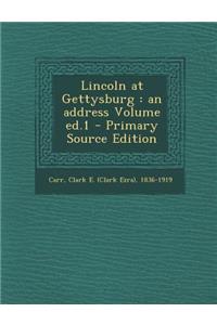 Lincoln at Gettysburg