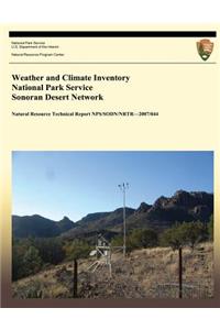 Weather and Climate Inventory National Park Service Sonoran Desert Network