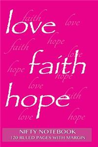 Nifty Notebook 120 ruled pages with margin